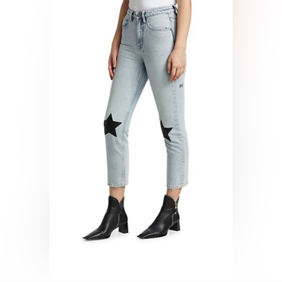 Ksubi Lucky Star High-Rise Cropped Jeans 27